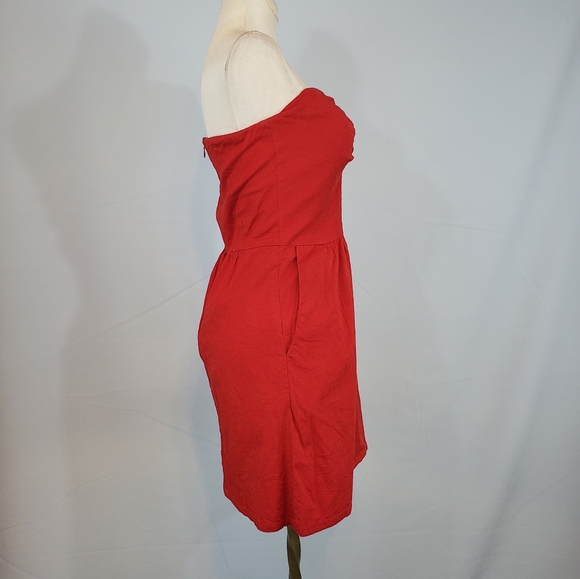 Judith March strapless red sundress size Small - Picture 3 of 6